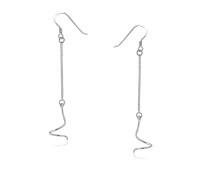 Chain Shaped Silver Earring SPLE-02